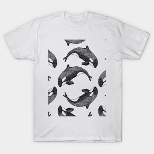 Dancing Orca - black T-Shirt